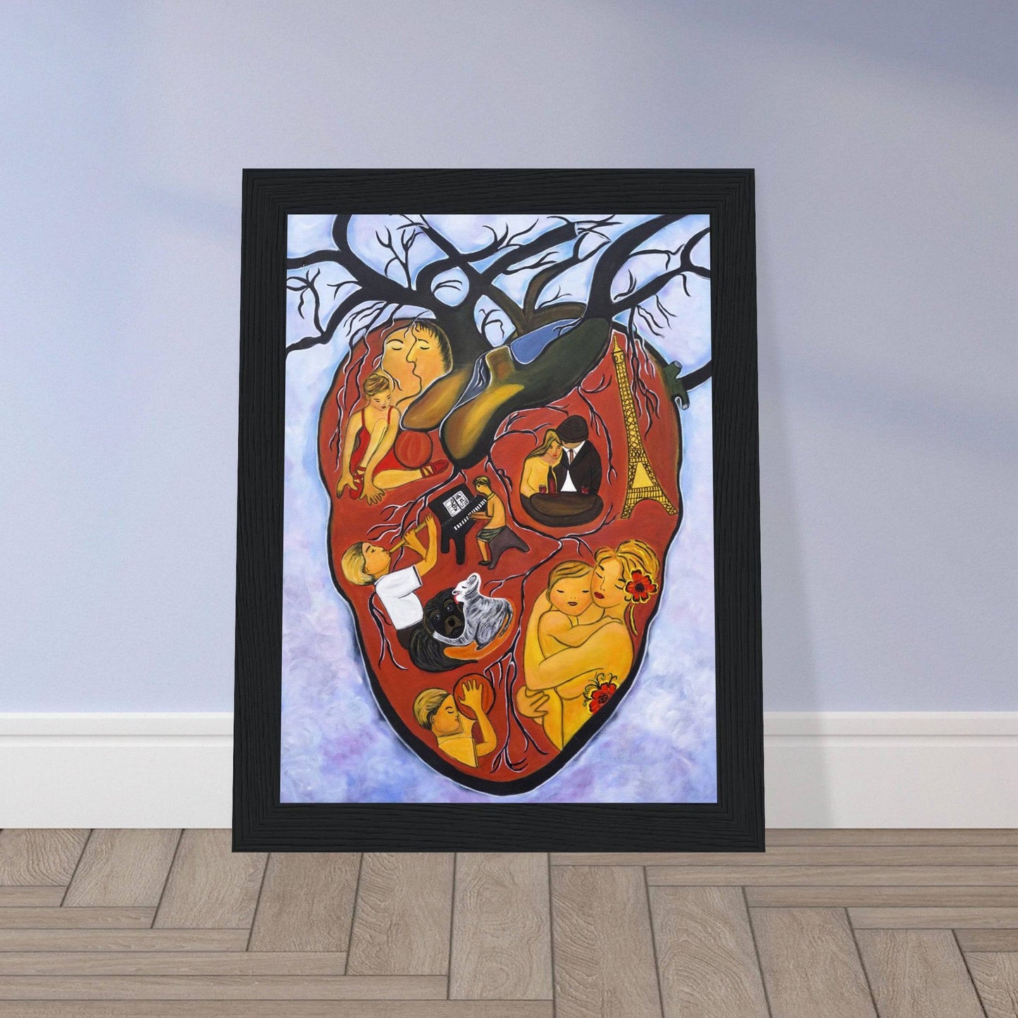 "The Heart of Life" - Premium Matte Paper Wooden Framed Poster - Devora Gallery