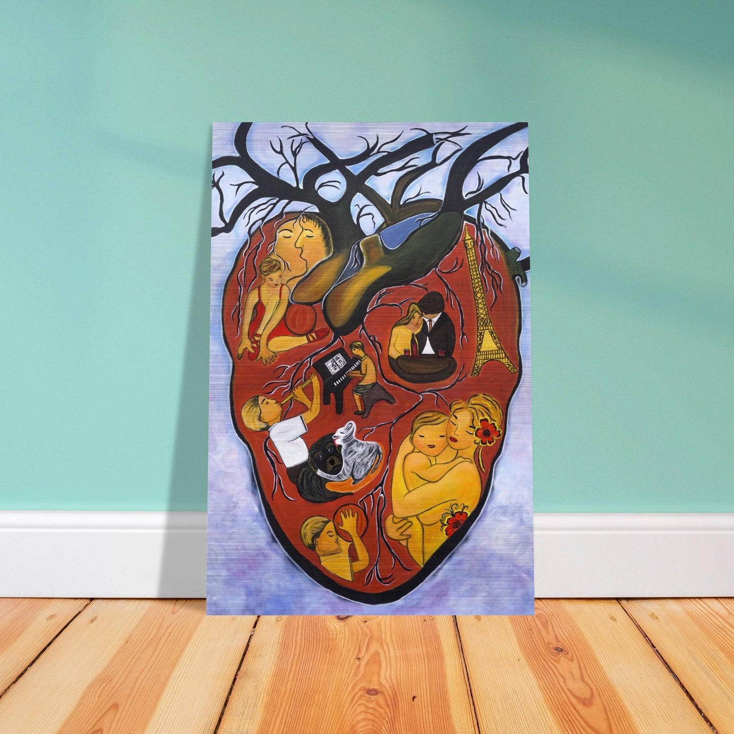 "The Heart of Life" - Brushed Aluminum Print - Devora Gallery