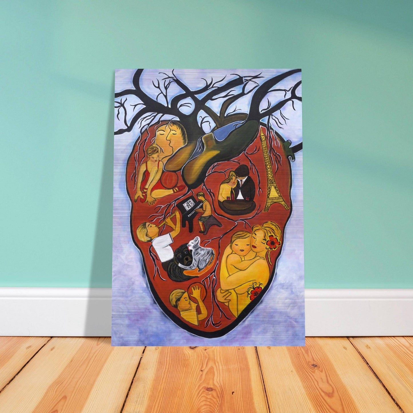 "The Heart of Life" - Brushed Aluminum Print - Devora Gallery