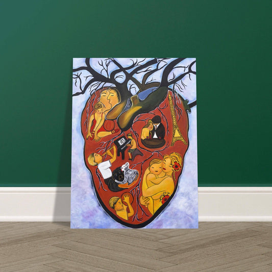 "The Heart of Life" - Classic Semi-Glossy Paper Poster - Devora Gallery