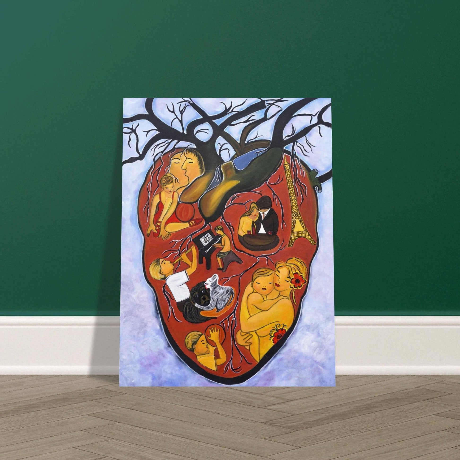 "The Heart of Life" - Classic Semi-Glossy Paper Poster - Devora Gallery