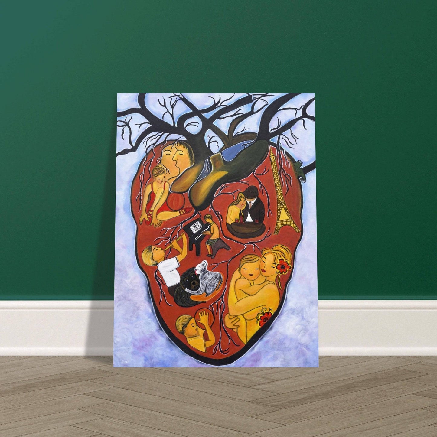 "The Heart of Life" - Classic Semi-Glossy Paper Poster - Devora Gallery