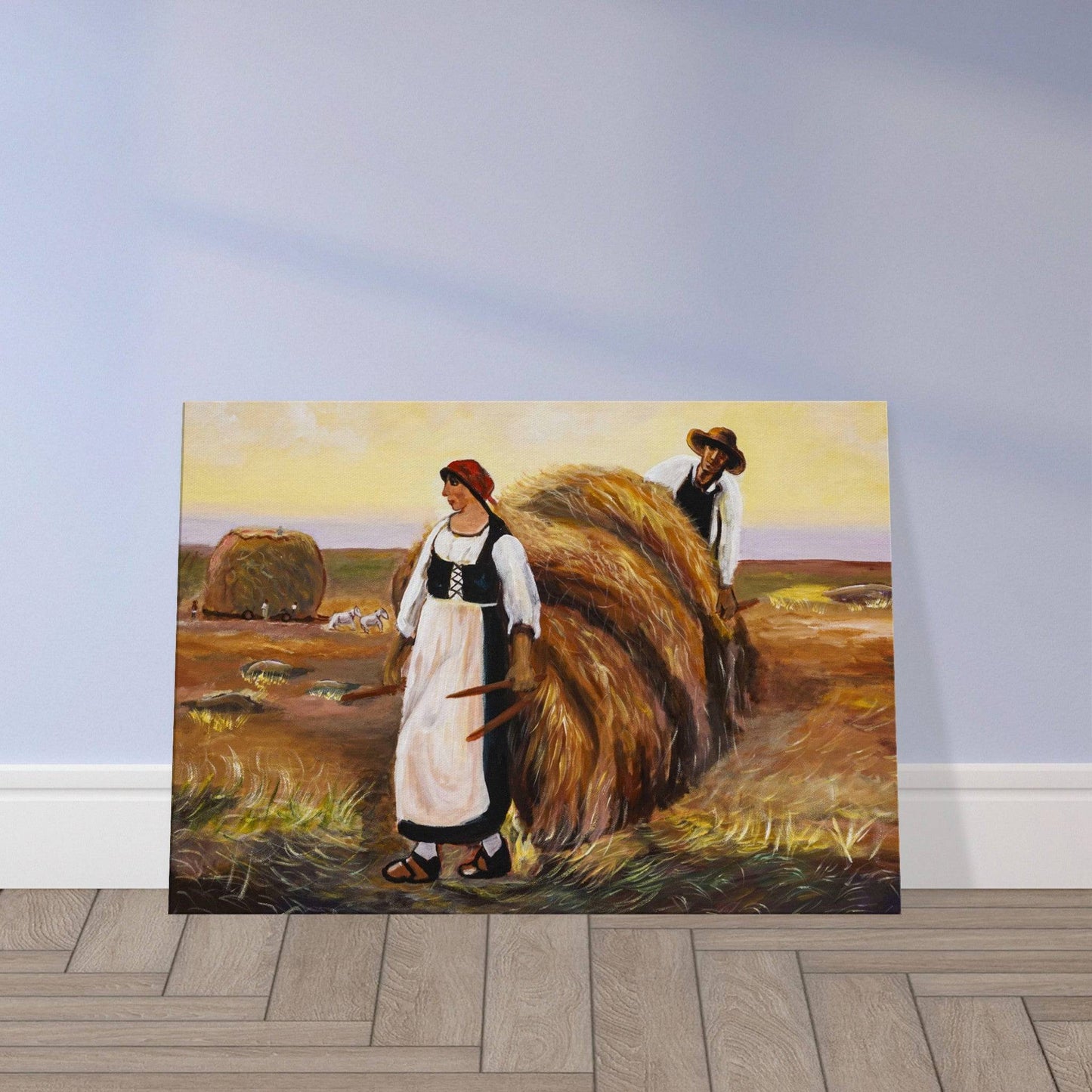 "Hay in the Field" - Canvas - Devora Gallery