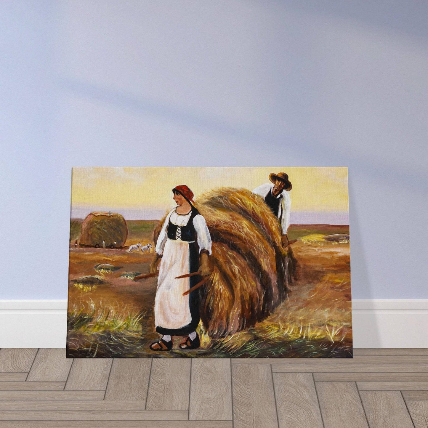 "Hay in the Field" - Canvas - Devora Gallery