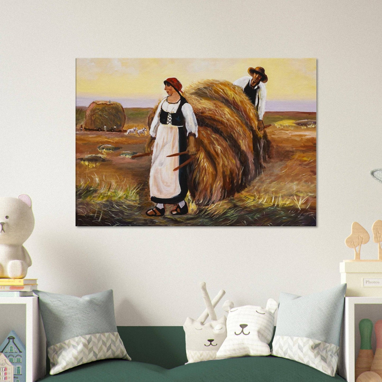 "Hay in the Field" - Canvas - Devora Gallery